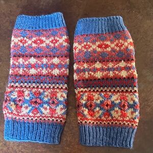 Colorful Knit Leg Warmers